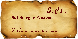 Salzberger Csanád névjegykártya